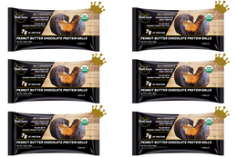 Organic Peanut Butter Chocolate Balls - 6 Pack